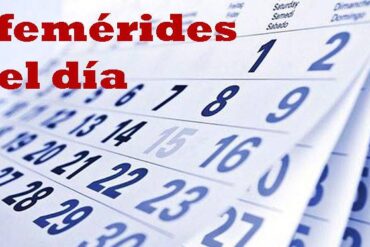 EFEMERIDES DEL DIA MO5E4q4