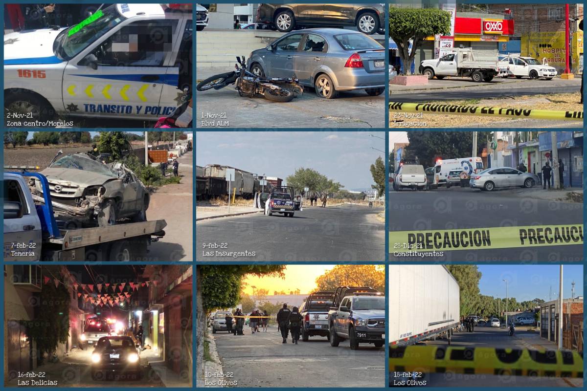 collage 9 ataques policias