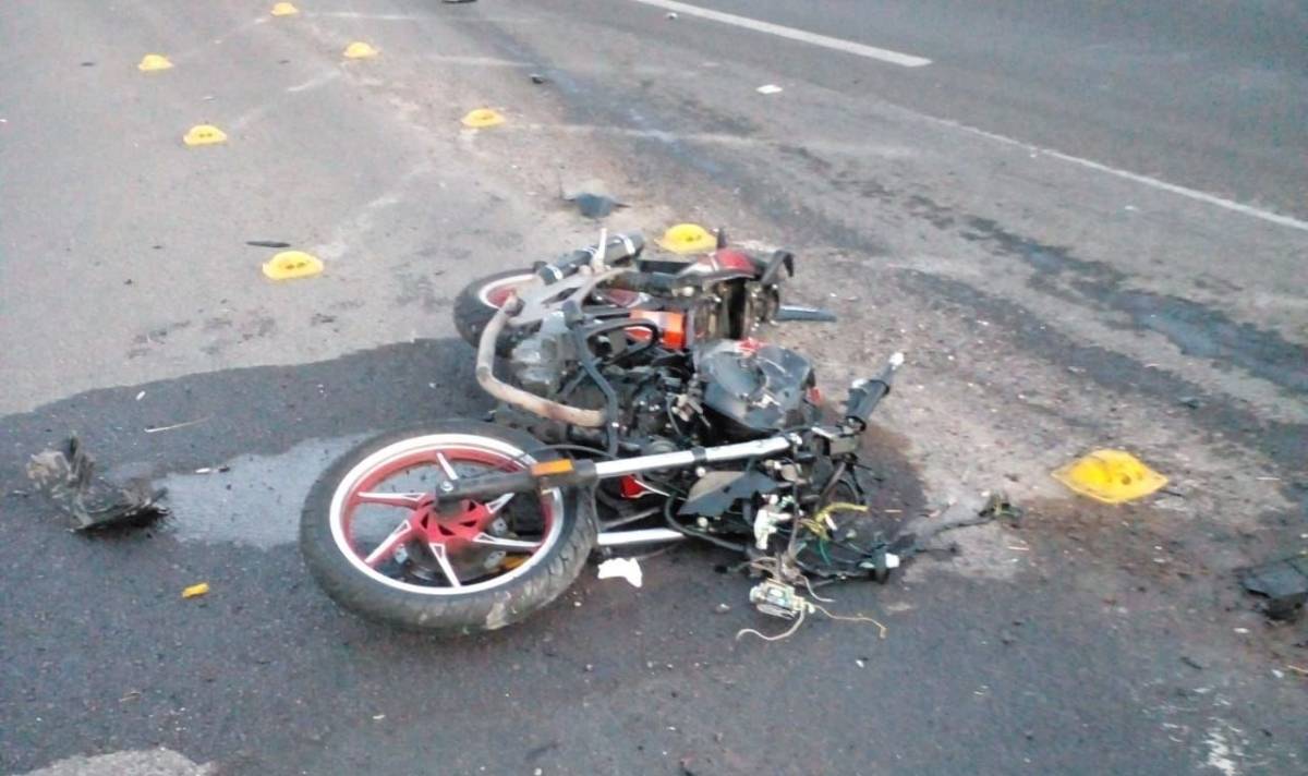 moto atropellado