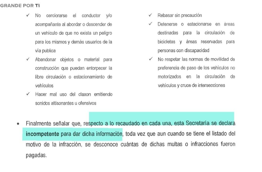 Tránsito recaudó 5.3 millones menos en multas en 2022 transito respuesta 6