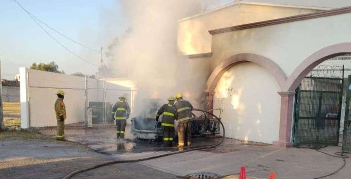 coche incendiado