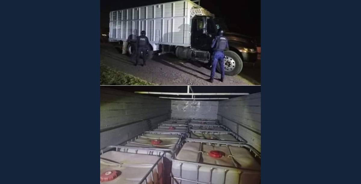 Camion lleno de combustible robado