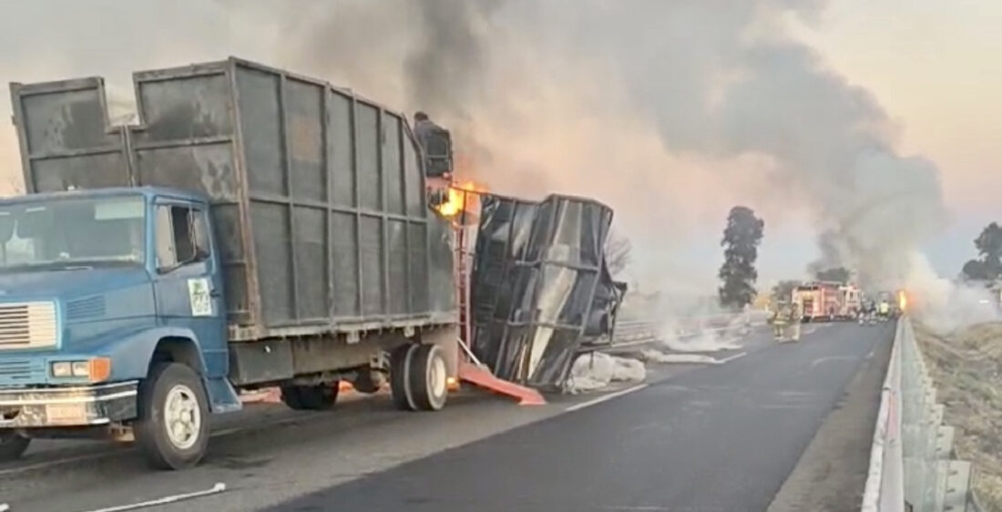 Choque e incendio Celaya Salamanca