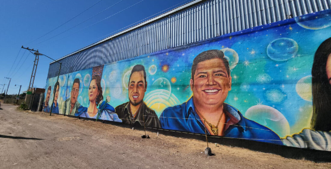 Mural victimas de la masacre de salvatierra
