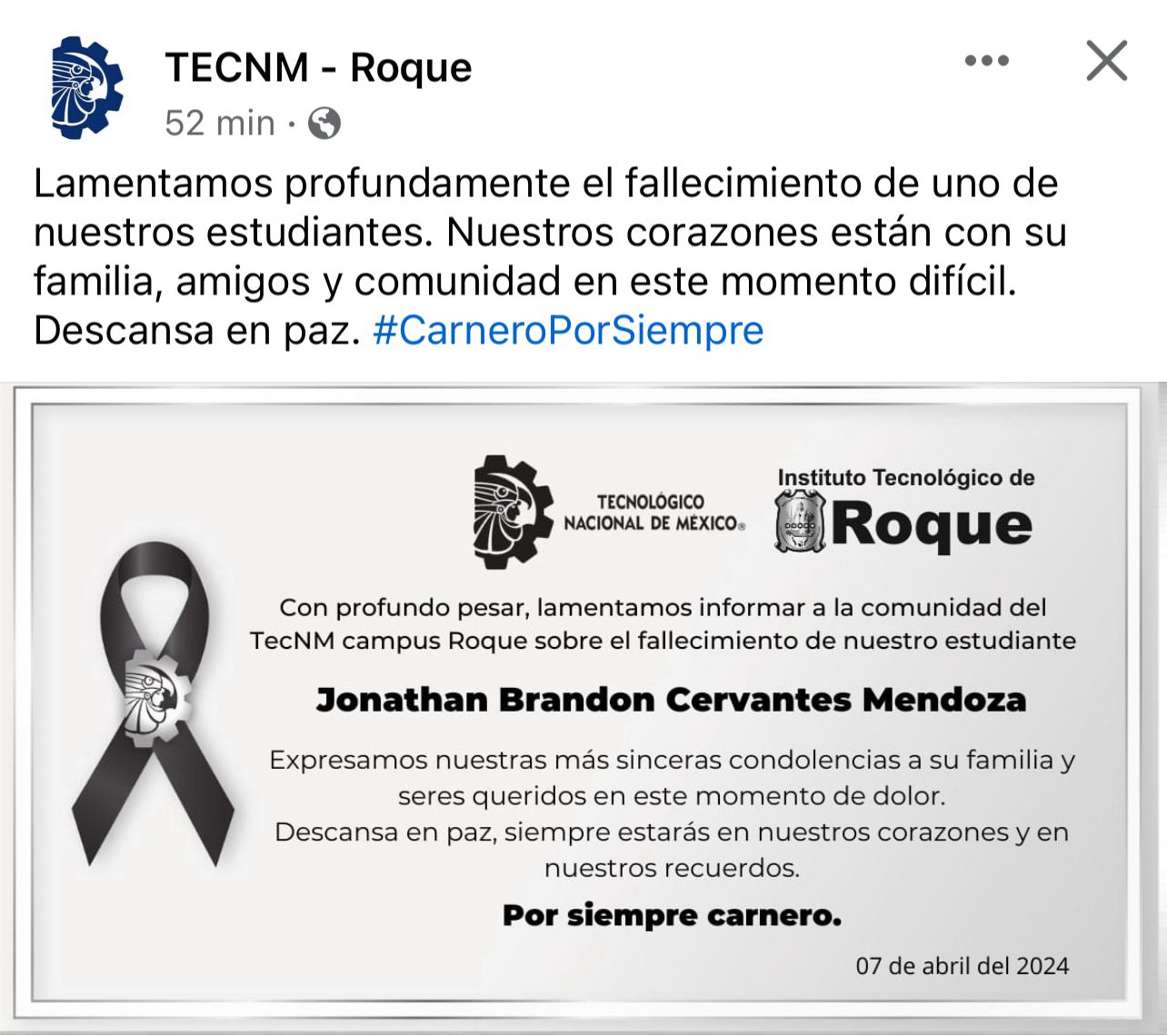 Una egresada y un estudiante del Tec de Roque entre los muertos del bar "La Veint1uno" WhatsApp Image 2024 04 07 at 12.54.17