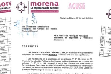 Pide Morena protección federal para 40 de los 46 candidatos a Alcaldes de Guanajuato morena peticion