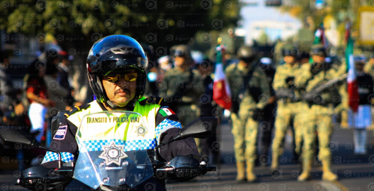 Policia vial Desfile Celaya 16 sep