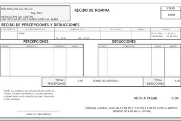 Recibo de nomina