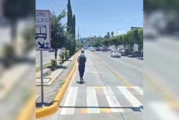 Transporte carril invadido