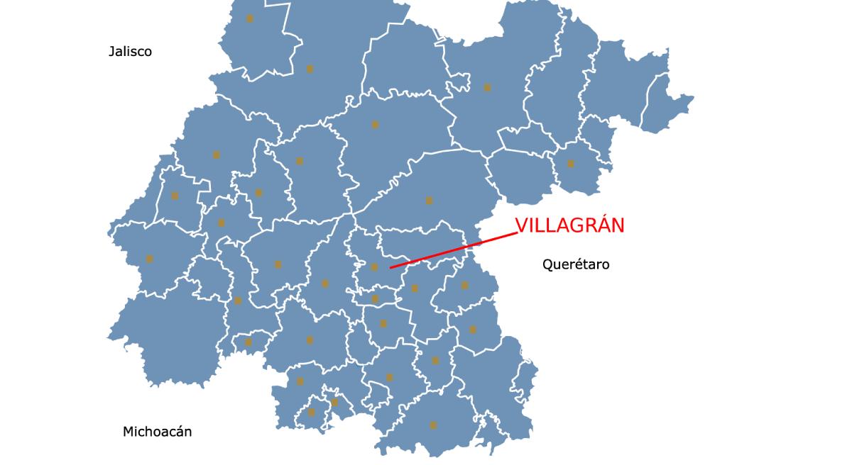 VILLAGRAN MAPA