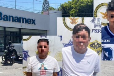 asaltantes banco