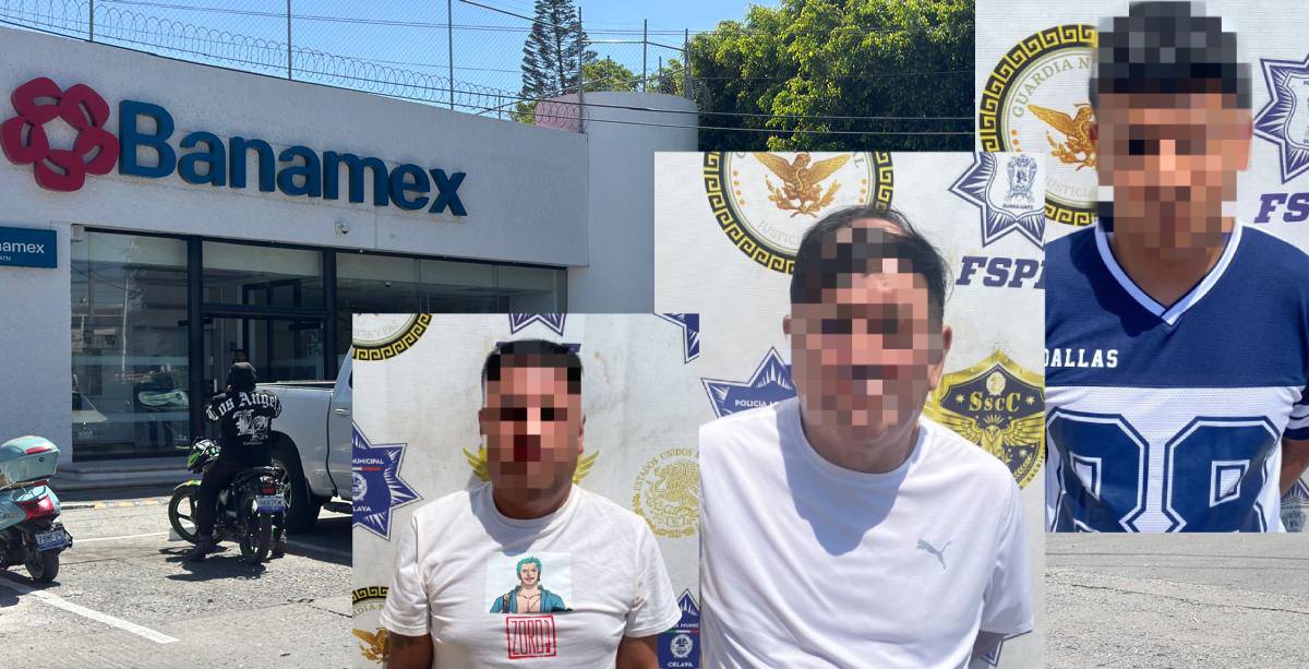 asaltantes banco