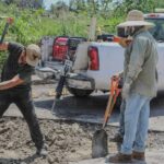 Escasez de asfalto retrasa campaña de bacheo en Cortazar; optan por concreto hidráulico Bacheo Cortazar 1