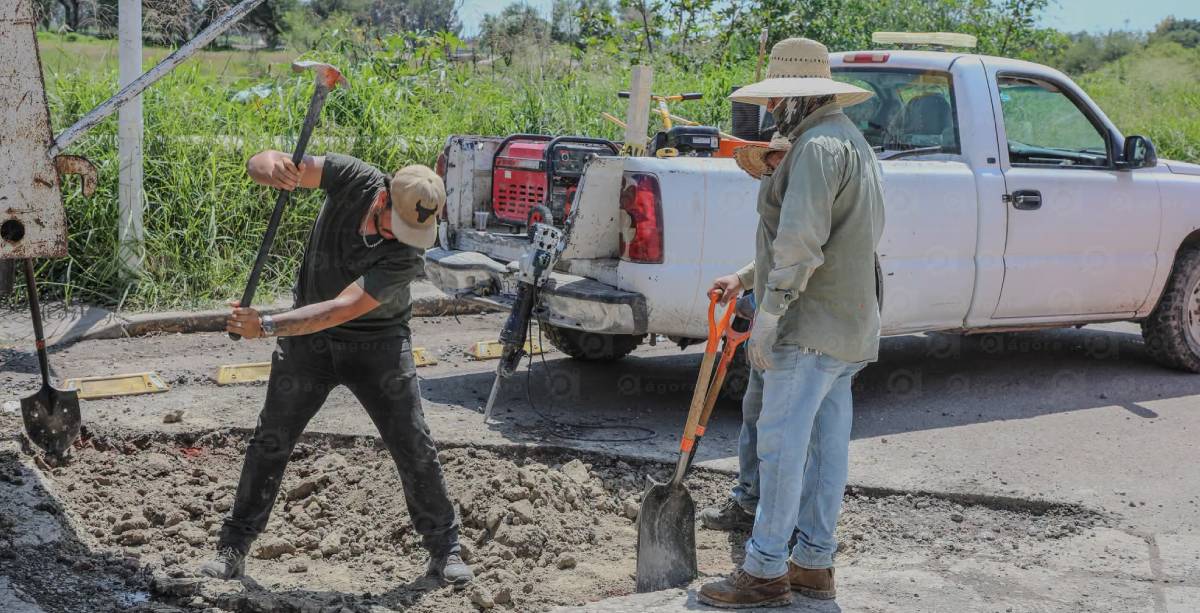 Escasez de asfalto retrasa campaña de bacheo en Cortazar; optan por concreto hidráulico Bacheo Cortazar 1
