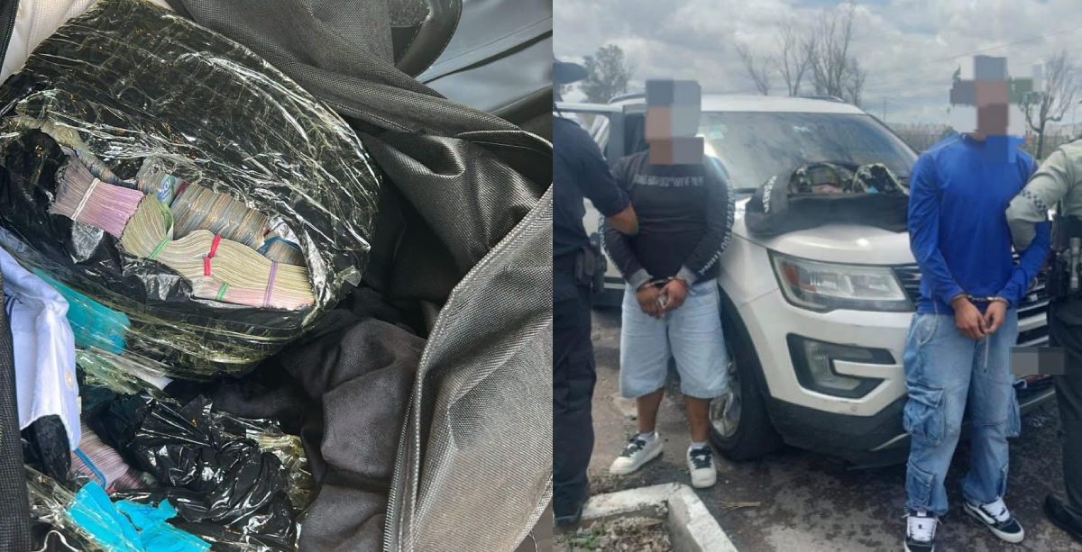 Traían más de un millón de pesos en efectivo; detenidos en Apaseo el Grande millon