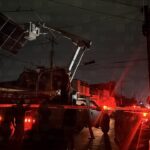 Tormenta de 311 milímetros con vientos de 55 km por hora sacude a Celaya y deja múltiples daños panel derribado