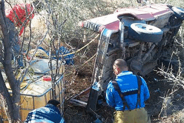 Accidente Huachicoleros