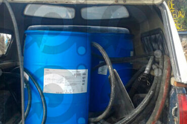 Camioneta Incautada con Gasolina